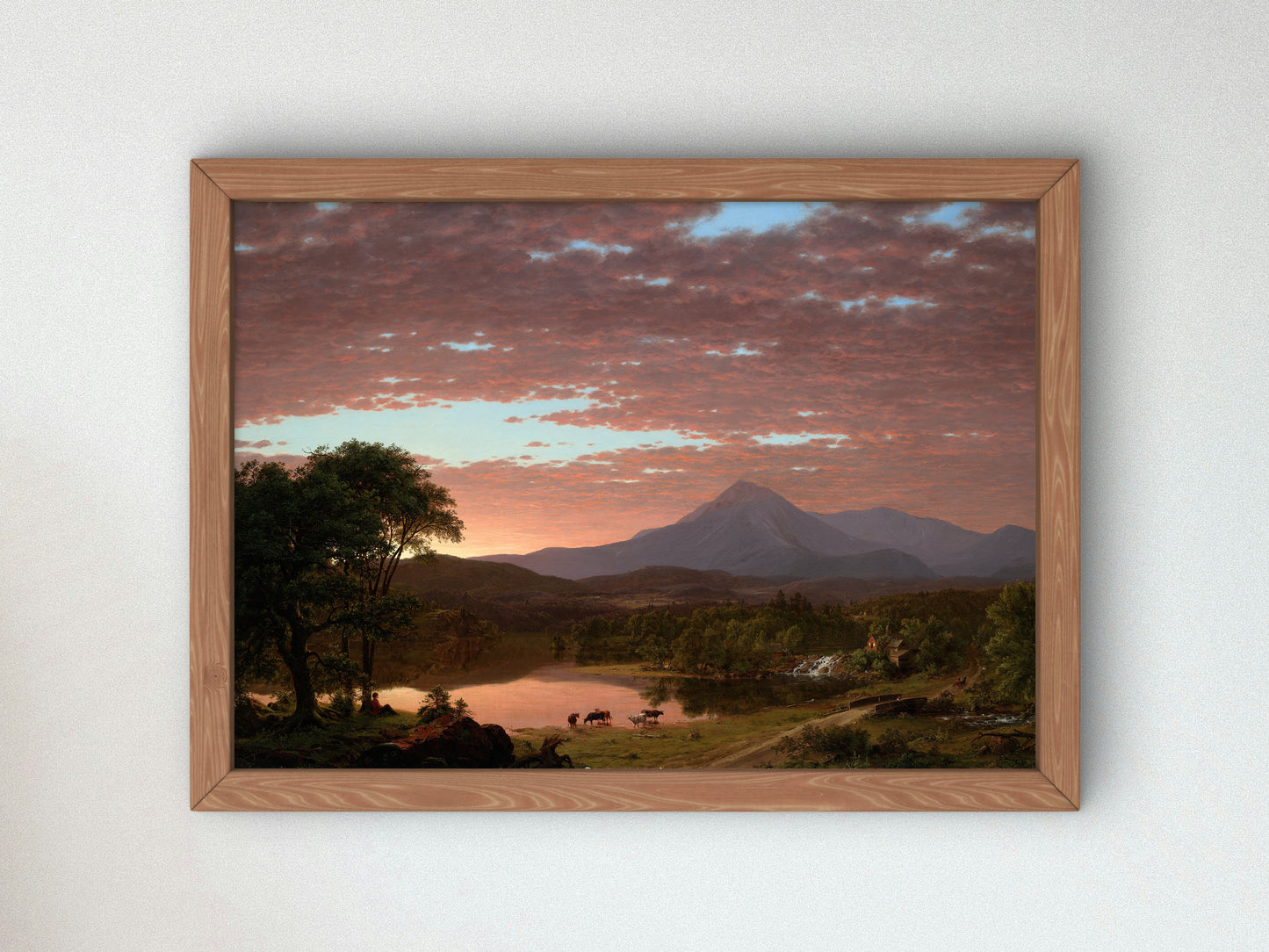 Mt. Katahdin by Frederic Edwin Church 1853, Wall Art Print, Fine Art Reproduction, Museum Quality Decor, Poster
