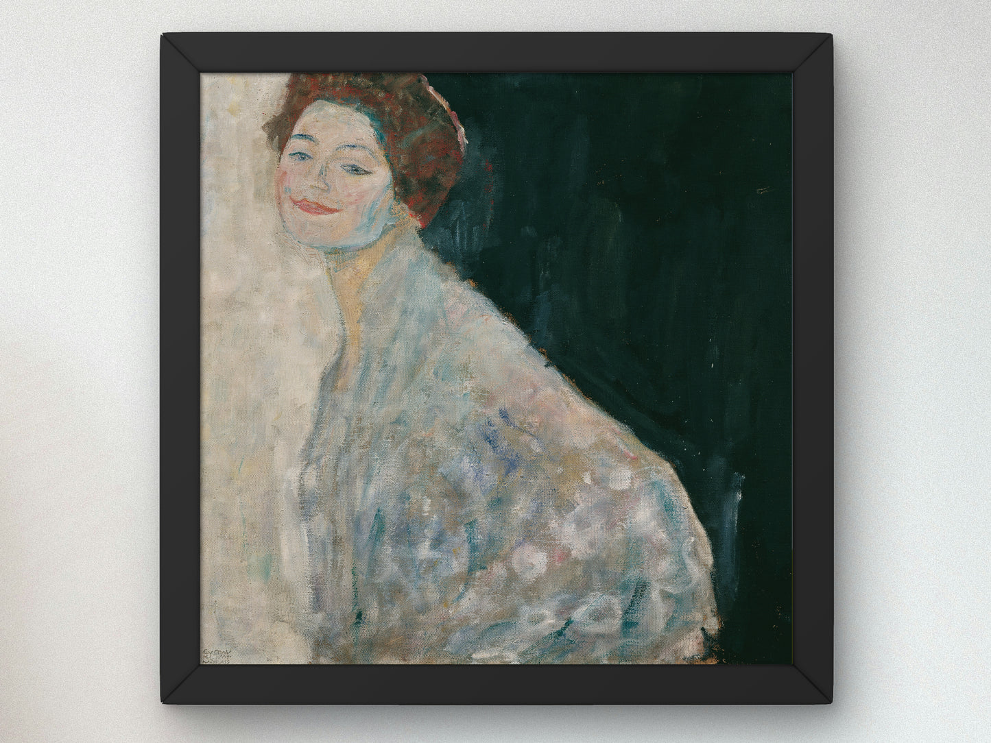 Lady in White by Gustav Klimt 1917, Wall Art Print, Fine Art Reproduction, Museum Quality Decor, Poster