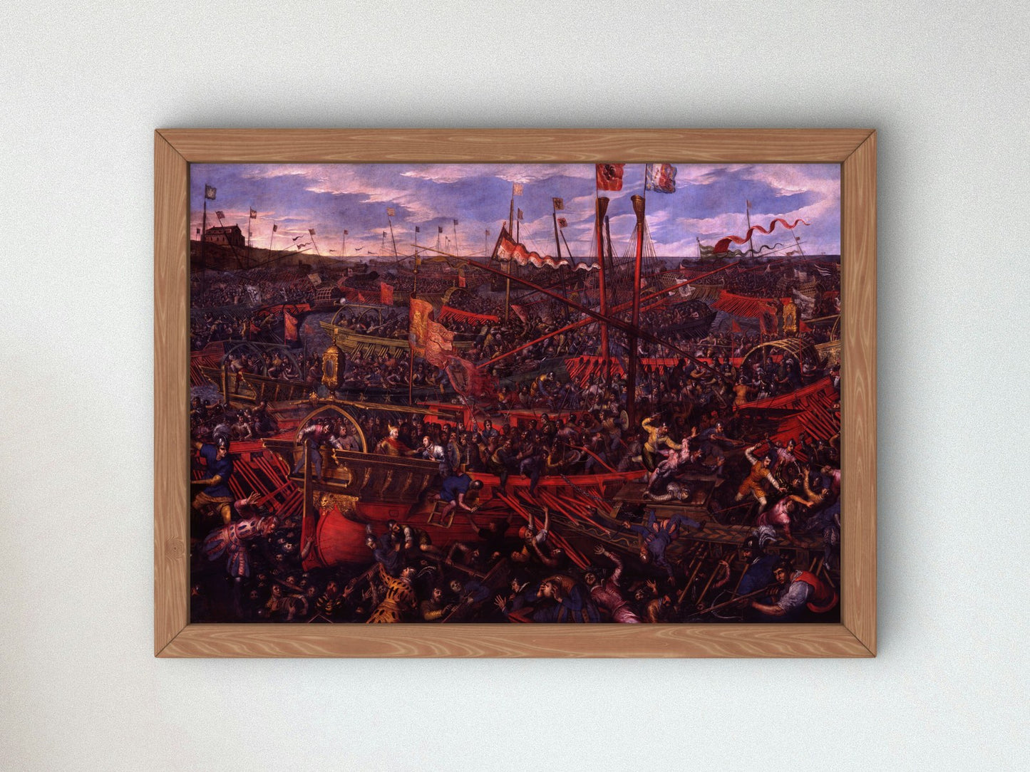 The Battle of Salvore by Domenico Tintoretto 1610, Wall Art Print, Fine Art Reproduction, Museum Quality Decor, Poster