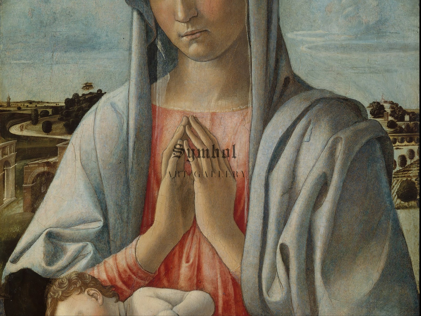 Madonna Adoring the Sleeping Child by Giovanni Bellini 1460, Wall Art Print, Fine Art Reproduction, Museum Quality Decor, Poster