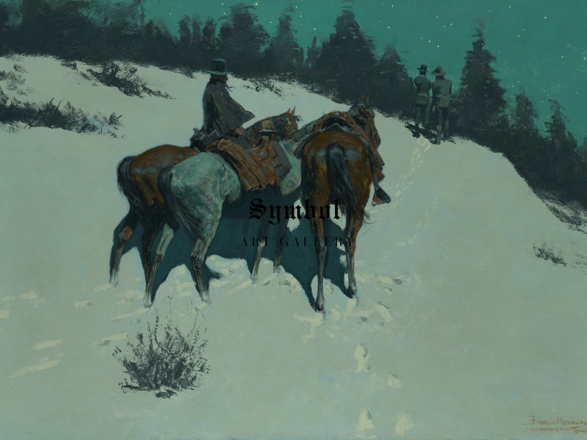 A Reconnaissance by Frederic Remington 1902, Wall Art Print, Fine Art Reproduction, Museum Quality Decor, Poster