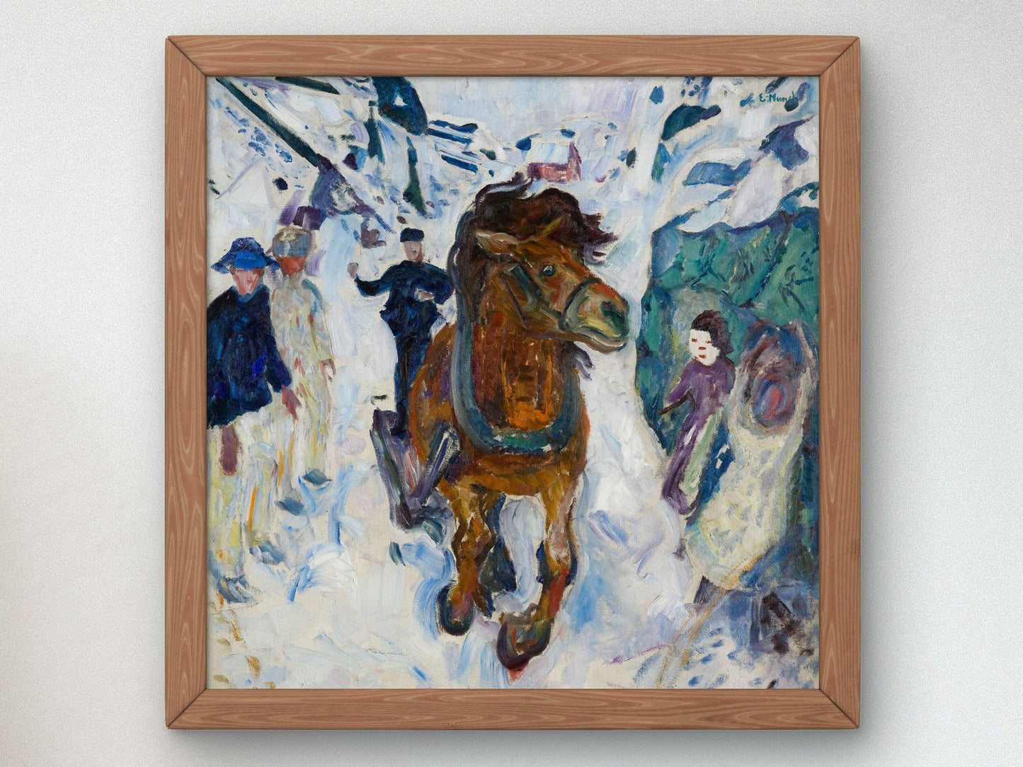 Galloping Horse by Edvard Munch 1910, Wall Art Print, Fine Art Reproduction, Museum Quality Decor, Poster