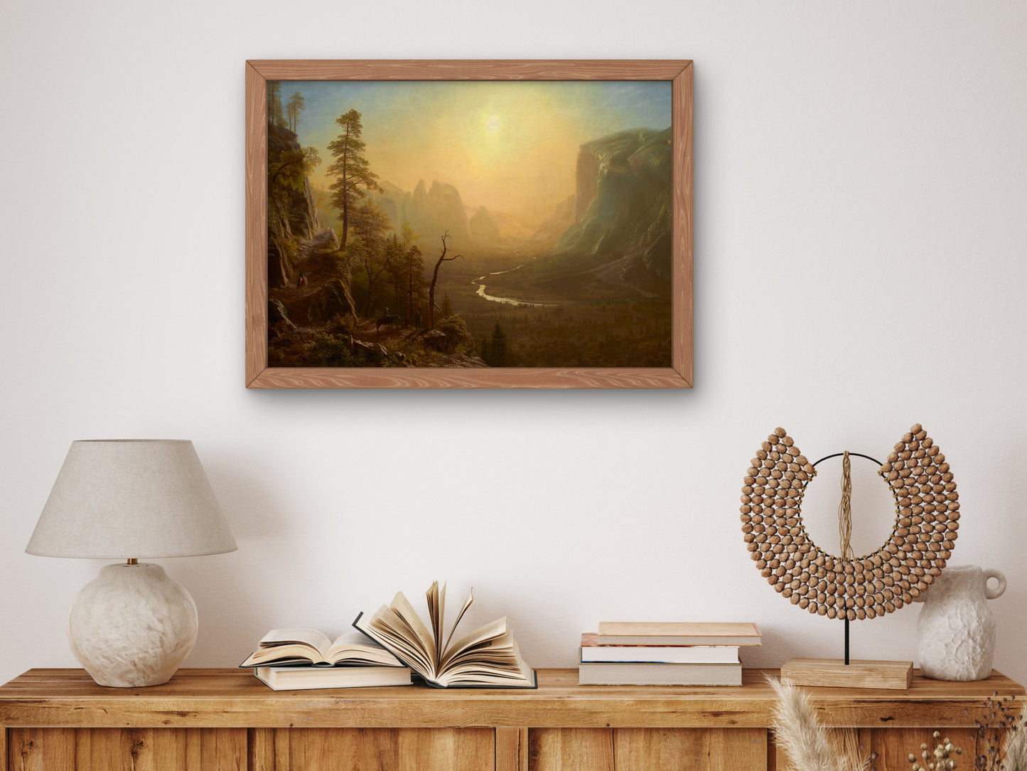 Yosemite Valley, Glacier Point Trail by Albert Bierstadt 1873, Wall Art Print, Fine Art Reproduction, Museum Quality Decor, Poster