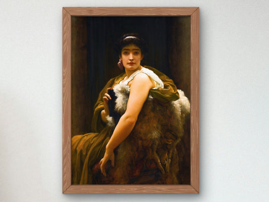 Twixt Hope and Fear by Frederic Leighton, Wall Art Print, Fine Art Reproduction, Museum Quality Decor, Poster