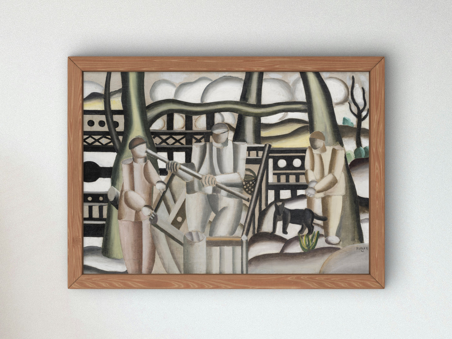 The Fishermen by Fernand Léger 1921, Wall Art Print, Fine Art Reproduction, Museum Quality Decor, Poster