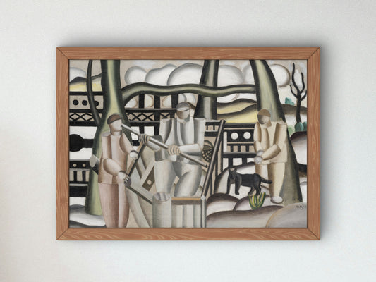 The Fishermen by Fernand Léger 1921, Wall Art Print, Fine Art Reproduction, Museum Quality Decor, Poster