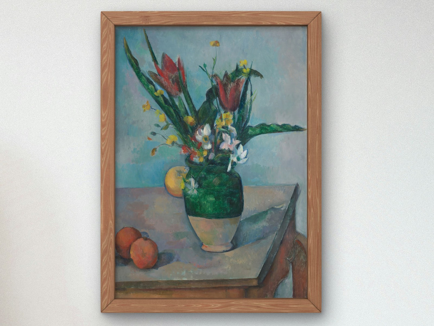 The Vase of Tulips by Paul Cézanne 1890, Wall Art Print, Fine Art Reproduction, Museum Quality Decor, Poster