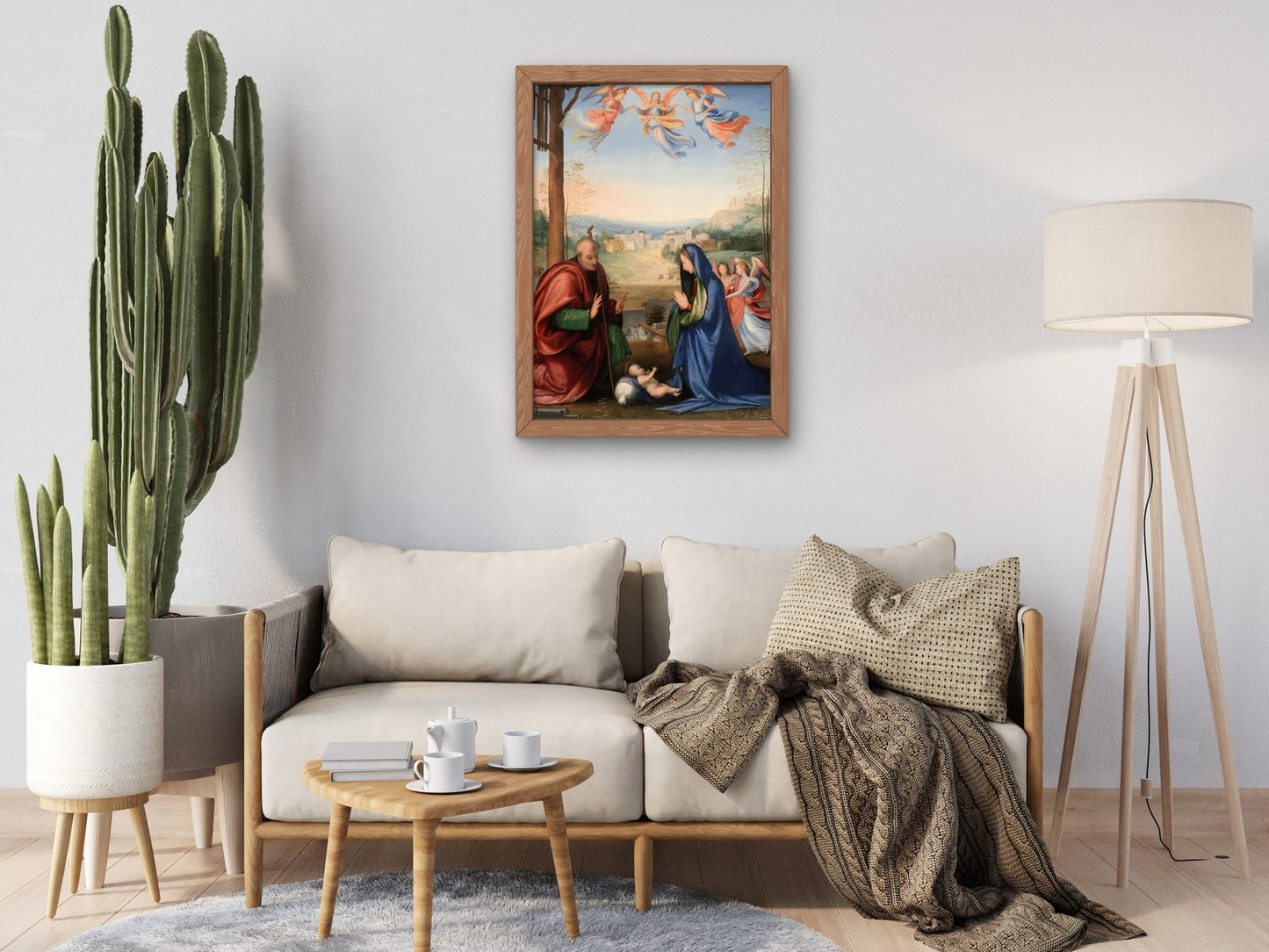 The Nativity by Fra Bartolommeo 1504, Wall Art Print, Fine Art Reproduction, Museum Quality Decor, Poster