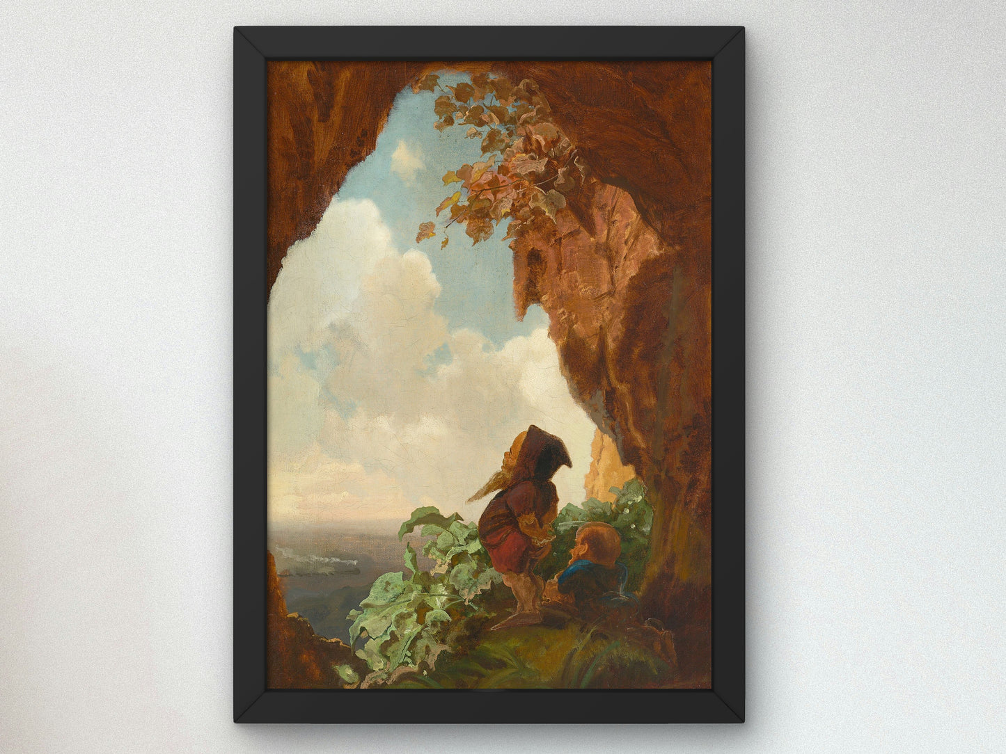 The First Railway by Carl Spitzweg 1845, Wall Art Print, Fine Art Reproduction, Museum Quality Decor, Poster