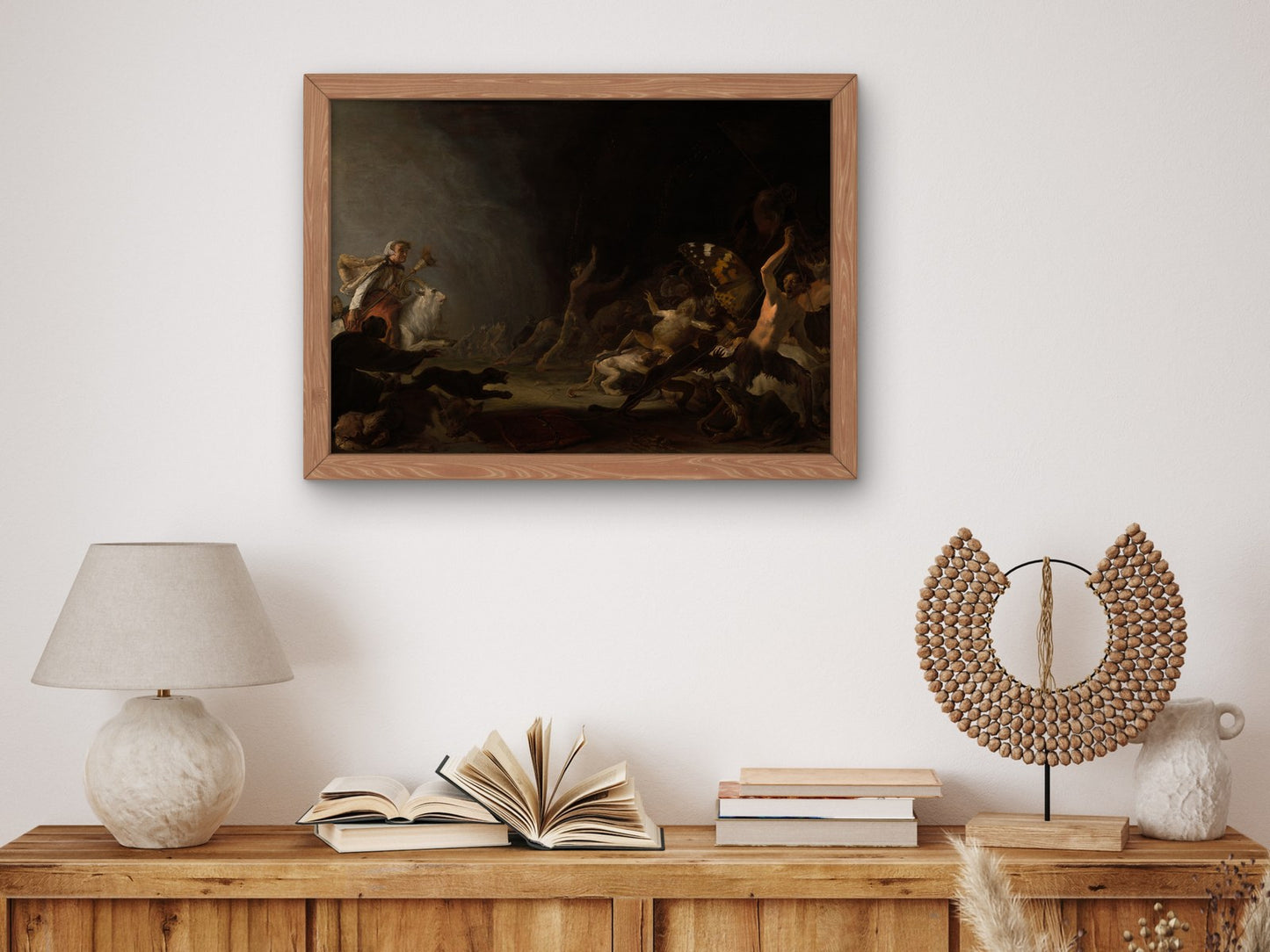 A Witches' Sabbath by Cornelis Saftleven 1650, Wall Art Print, Fine Art Reproduction, Museum Quality Decor, Poster
