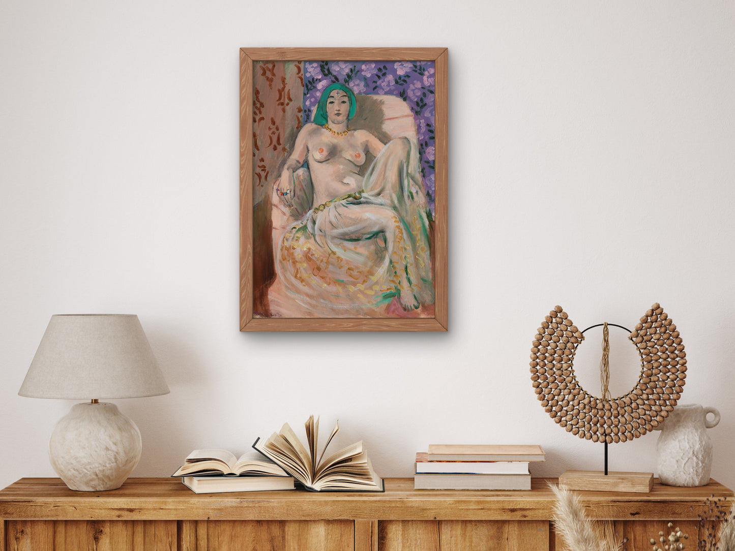 Moorish Woman, The Raised Knee by Henri Matisse 1922, Wall Art Print, Fine Art Reproduction, Museum Quality Decor, Poster