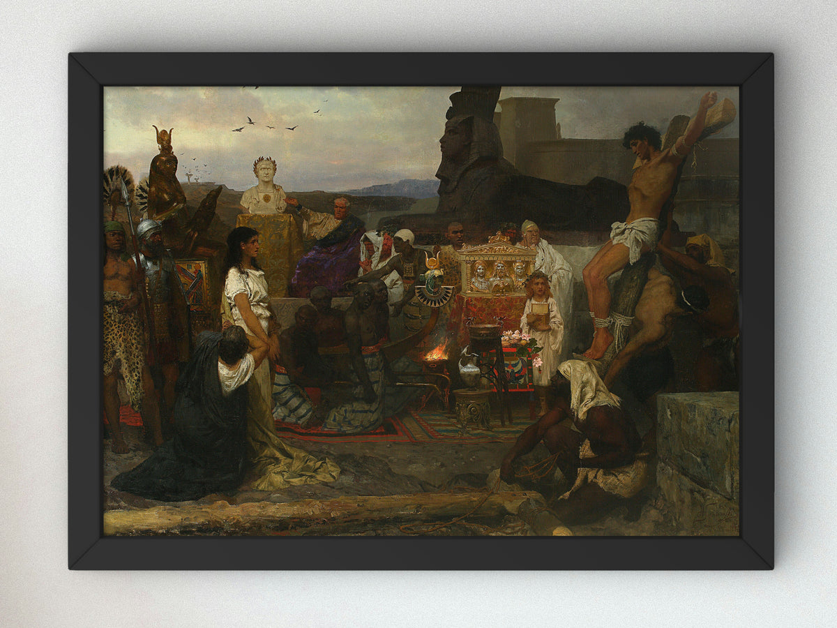 Martyrdom of Early Christians by Henryk Siemiradzki 1885, Wall Art Print, Fine Art Reproduction, Museum Quality Decor, Poster