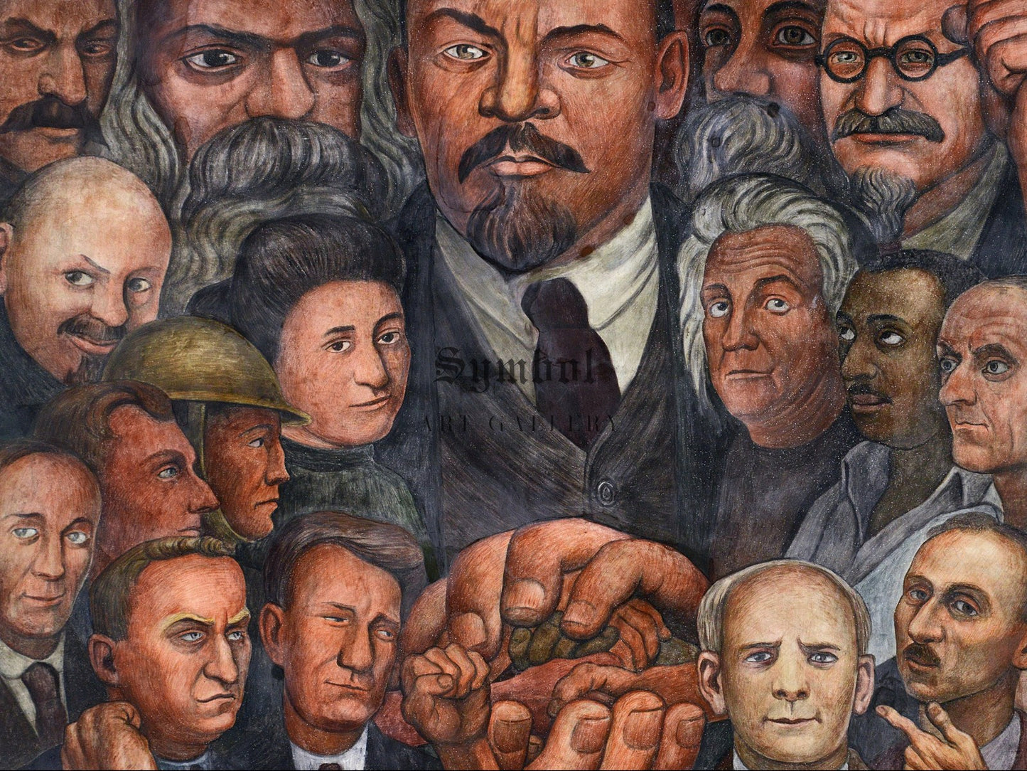Proletarian Unity by Diego Rivera 1933, Wall Art Print, Fine Art Reproduction, Museum Quality Decor, Poster