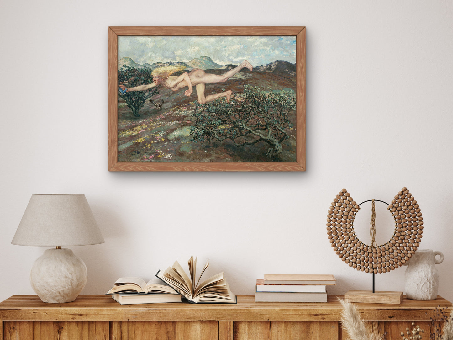 The Bride of the Wind by Martin Brandenburg 1899, Wall Art Print, Fine Art Reproduction, Museum Quality Decor, Poster