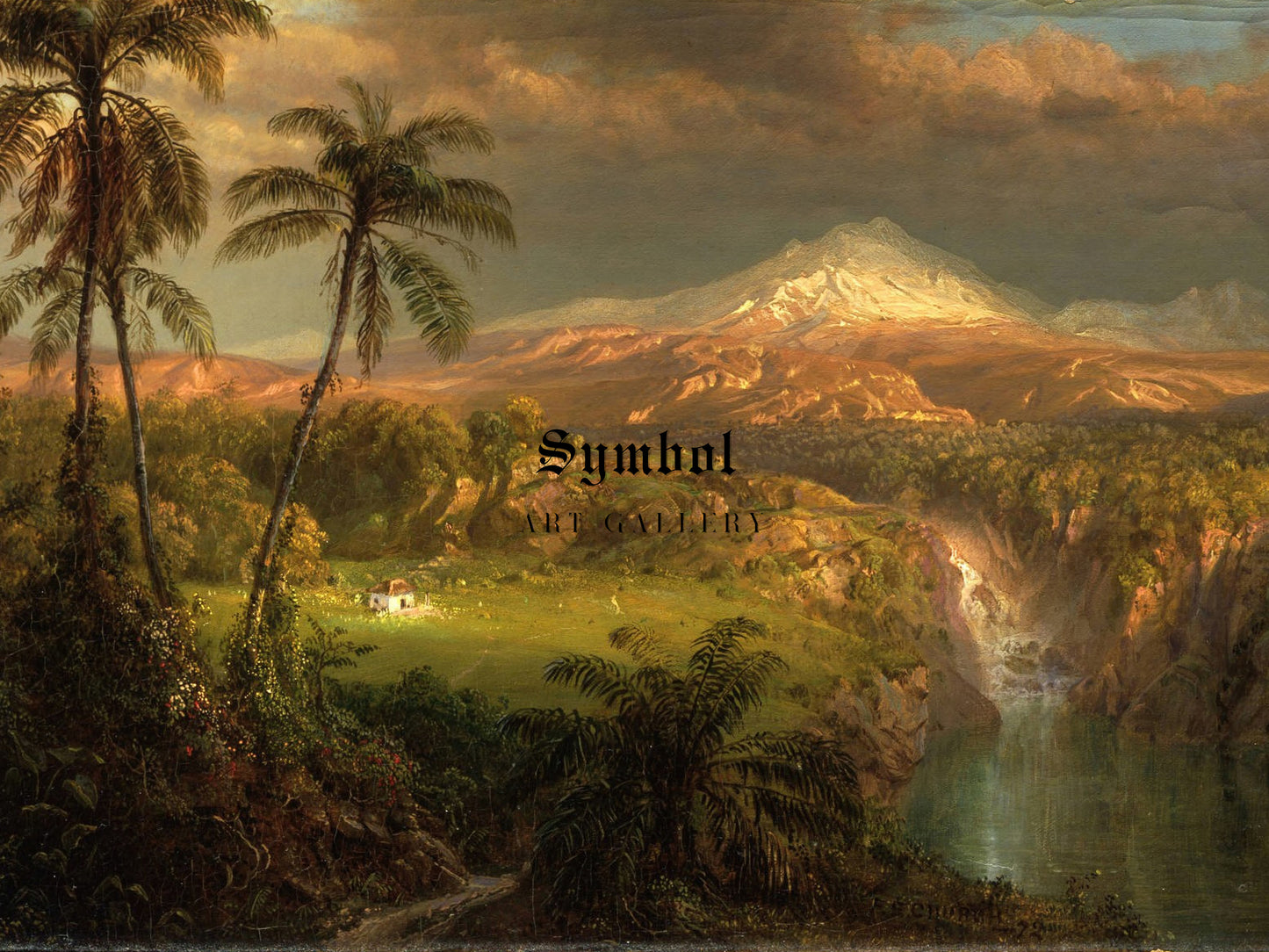 Passing Shower in the Tropics by Frederic Edwin Church 1872, Wall Art Print, Fine Art Reproduction, Museum Quality Decor, Poster
