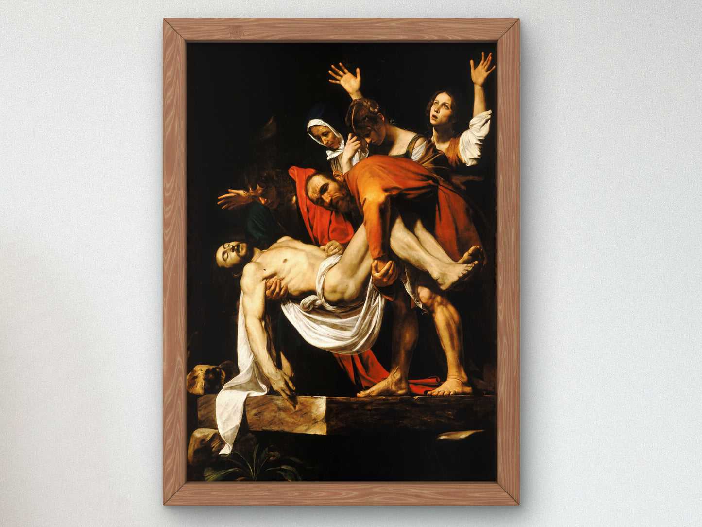 The Entombment of Christ by Caravaggio 1603, Wall Art Print, Fine Art Reproduction, Museum Quality Decor, Poster