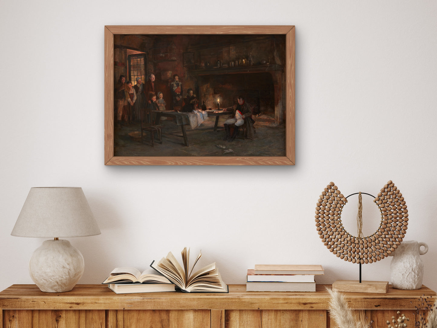 Napoleon in Defeat by François Flameng, Wall Art Print, Fine Art Reproduction, Museum Quality Decor, Poster