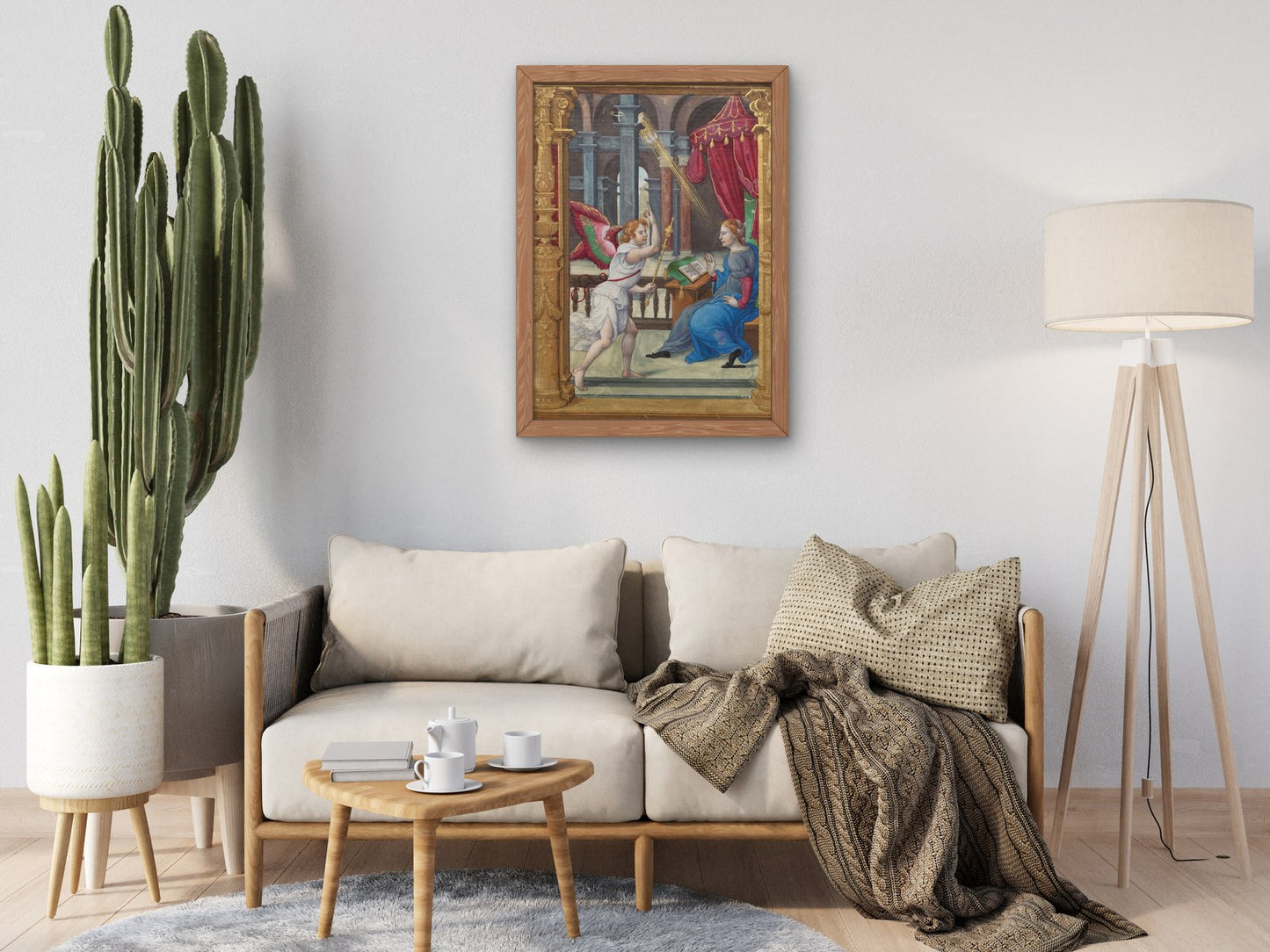 The Annunciation, Matins, Office of the Virgin by Noël Bellemare 1530, Wall Art Print, Fine Art Reproduction, Museum Quality Decor, Poster