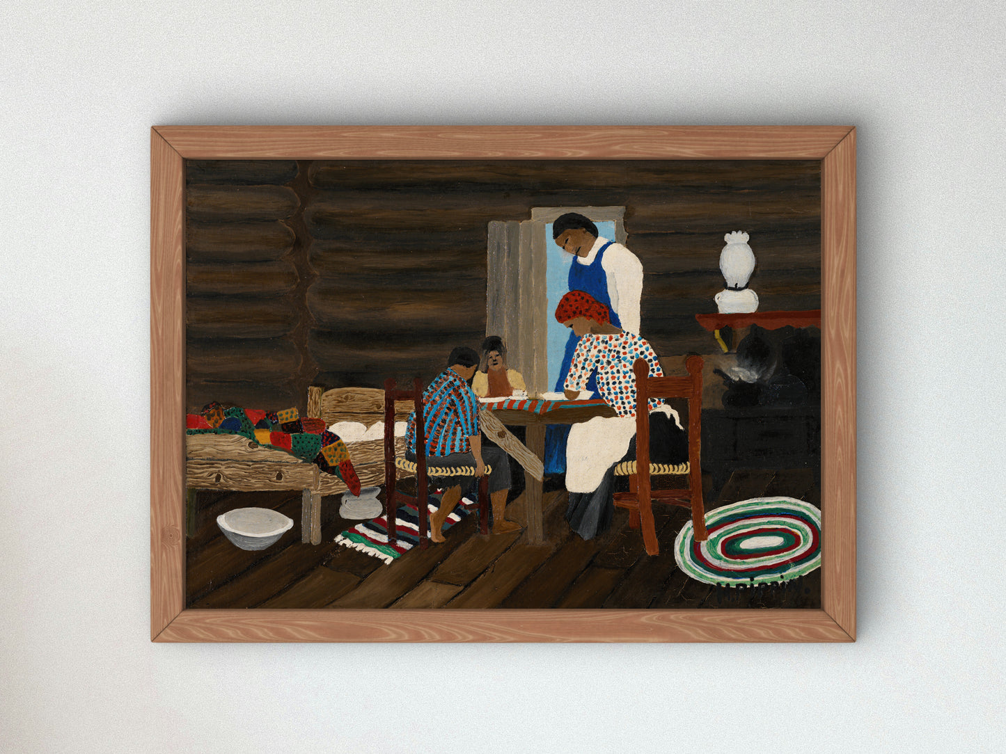 Giving Thanks by Horace Pippin 1942, Wall Art Print, Fine Art Reproduction, Museum Quality Decor, Poster