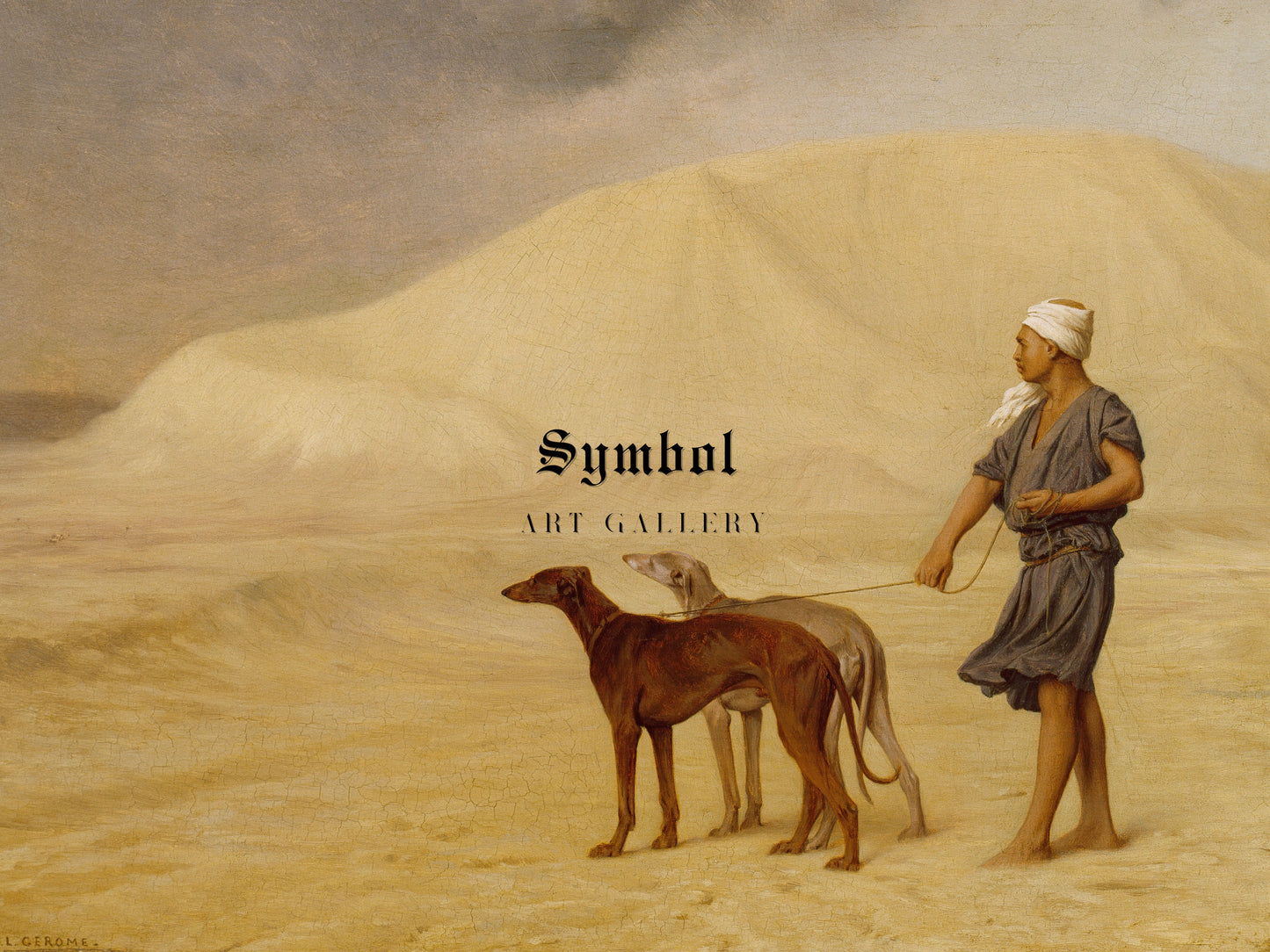 On the Desert by Jean Léon Gérôme 1867, Wall Art Print, Fine Art Reproduction, Museum Quality Decor, Poster