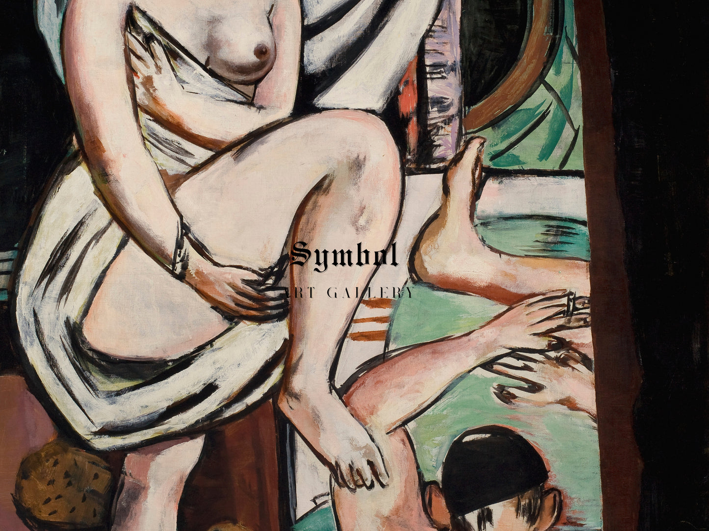 The Bath by Max Beckmann 1930, Wall Art Print, Fine Art Reproduction, Museum Quality Decor, Poster