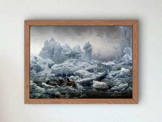 Arctic Ocean Walrus Hunt by François Auguste Biard 1841, Wall Art Print, Fine Art Reproduction, Museum Quality Decor, Poster