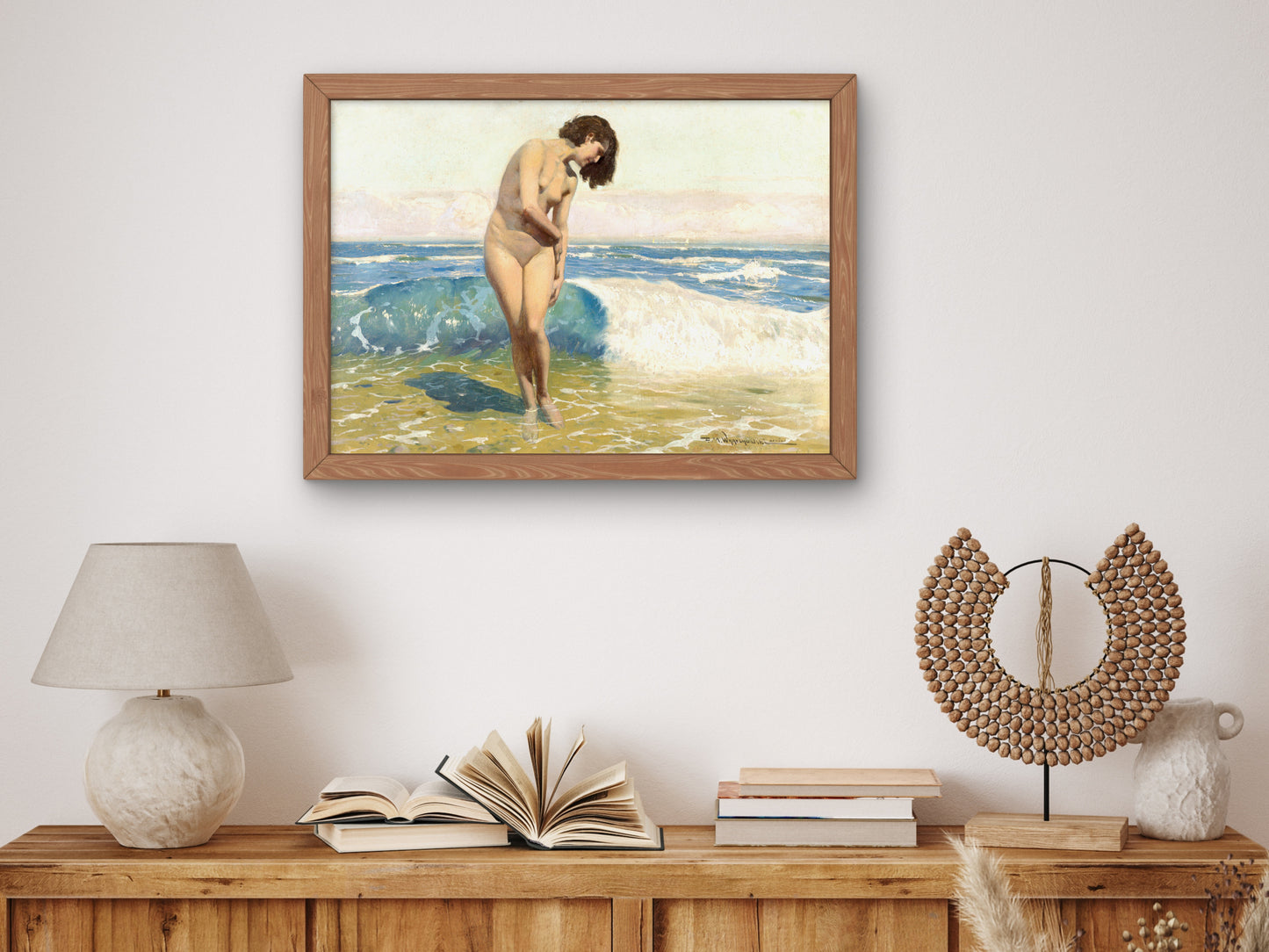 Italian idyll by Feliks Michał Wygrzywalski, Wall Art Print, Fine Art Reproduction, Museum Quality Decor, Poster
