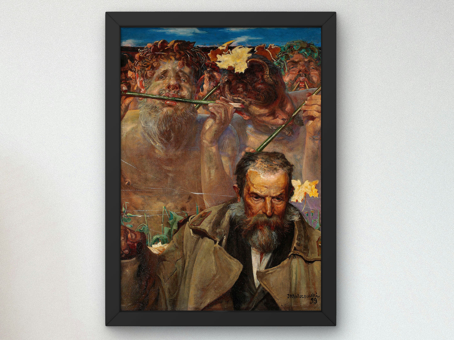 Story of a Song by Jacek Malczewski 1899, Wall Art Print, Fine Art Reproduction, Museum Quality Decor, Poster