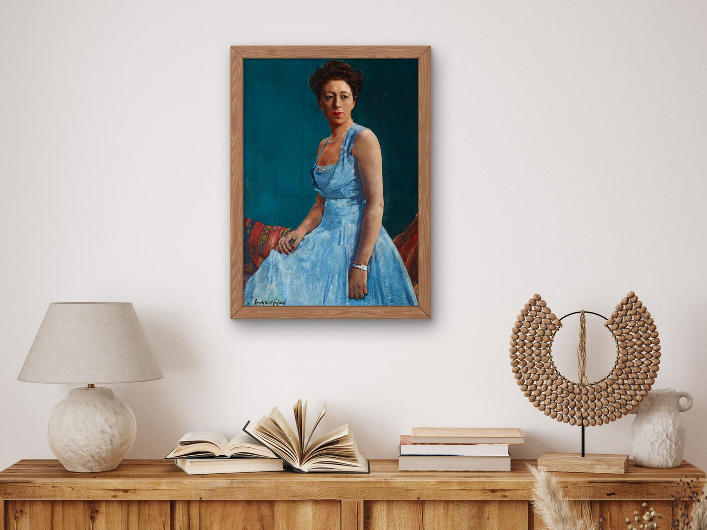 Portrait of Dorothy Stone by Erich Wolfsfeld 1944, Wall Art Print, Fine Art Reproduction, Museum Quality Decor, Poster