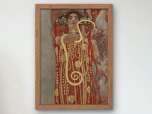 Hygieia by Gustav Klimt 1901, Wall Art Print, Fine Art Reproduction, Museum Quality Decor, Poster