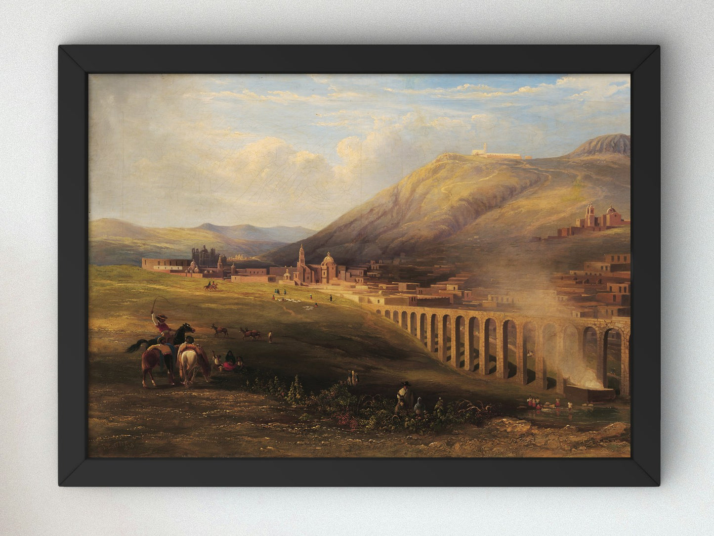 Vista de Zacatecas by Daniel Thomas Egerton 1832, Wall Art Print, Fine Art Reproduction, Museum Quality Decor, Poster