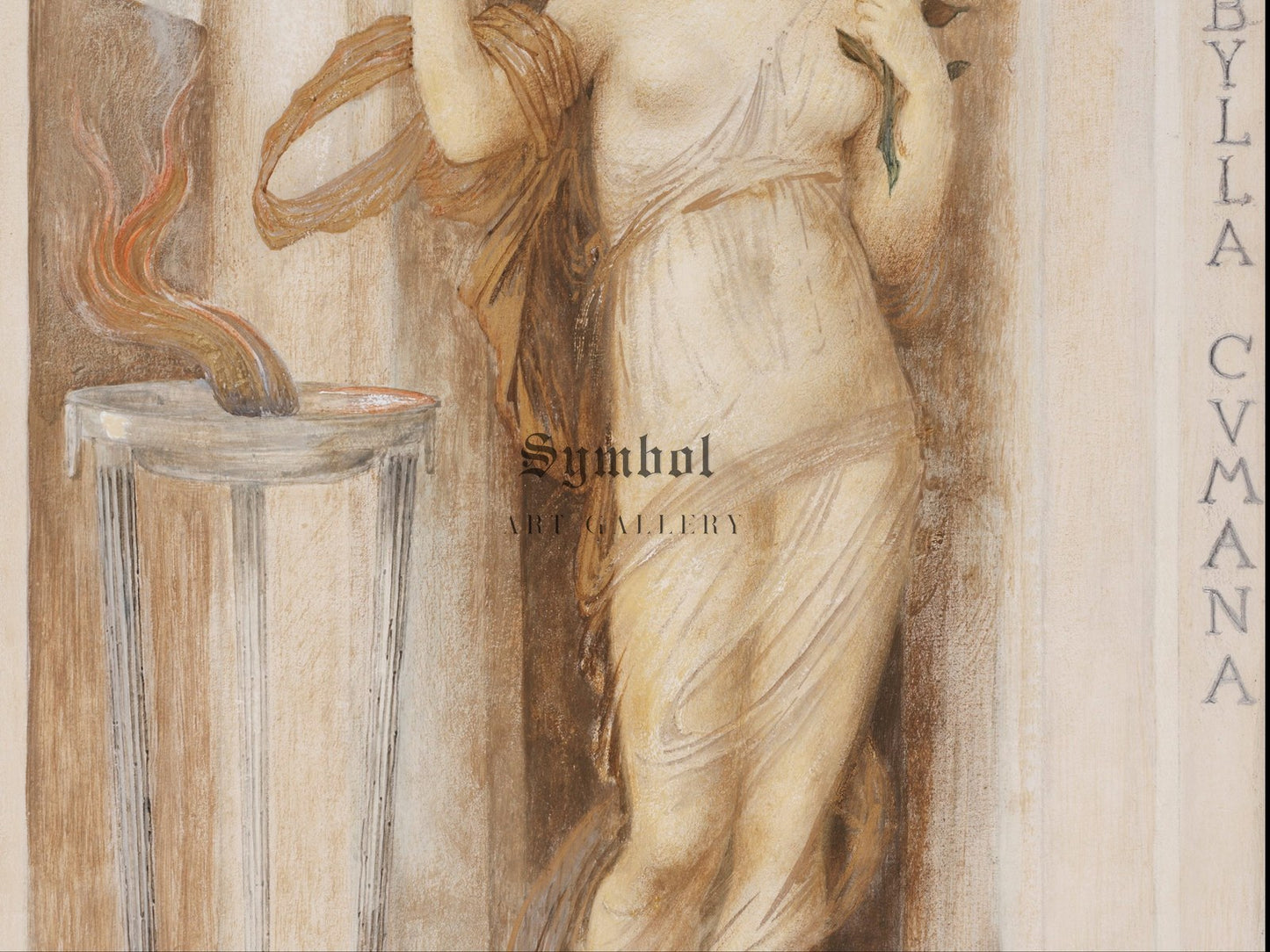 Sibylla Cumana by Edward Burne Jones 1873, Wall Art Print, Fine Art Reproduction, Museum Quality Decor, Poster