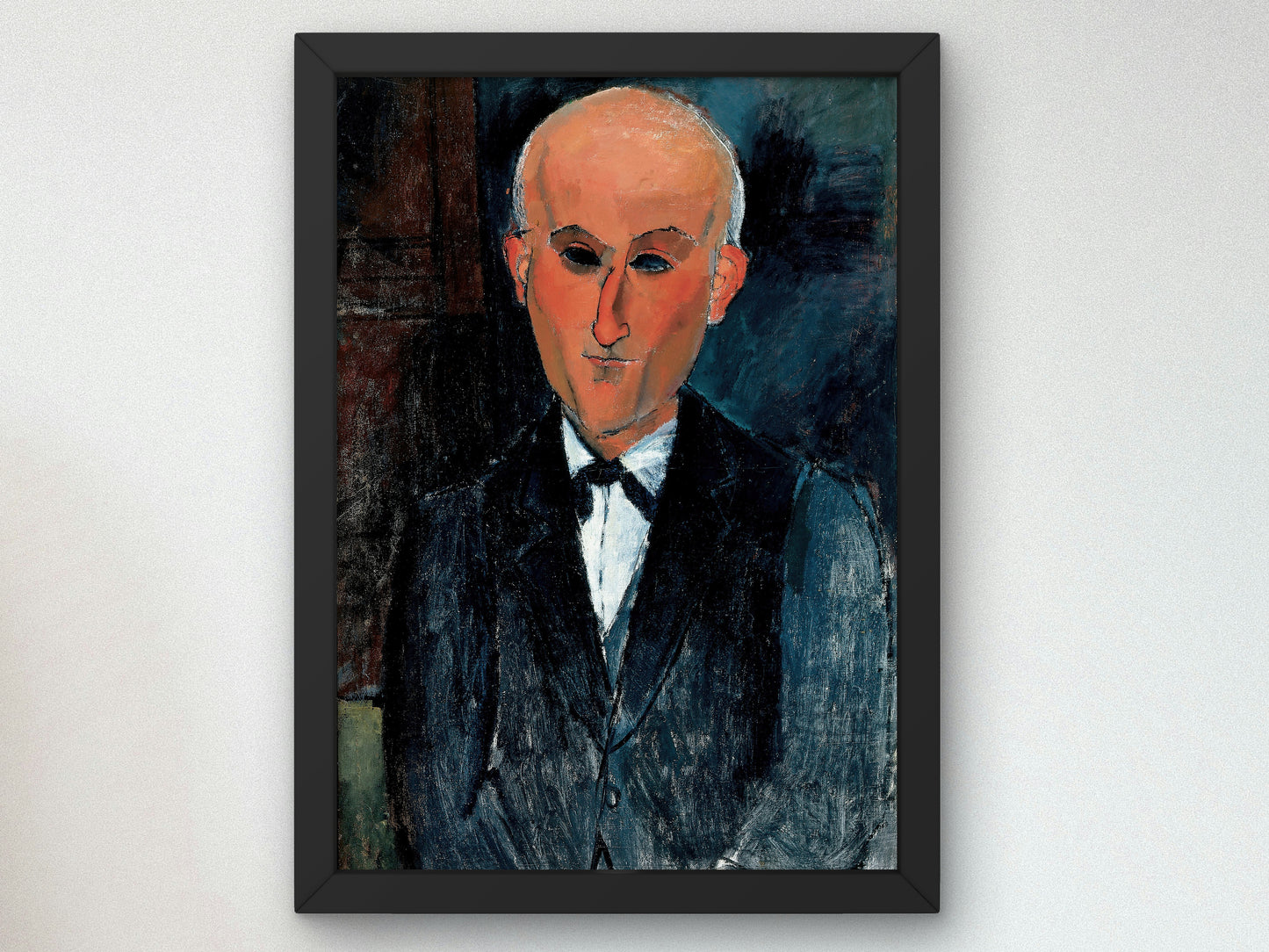Max Jacob by Amedeo Modigliani 1911, Wall Art Print, Fine Art Reproduction, Museum Quality Decor, Poster