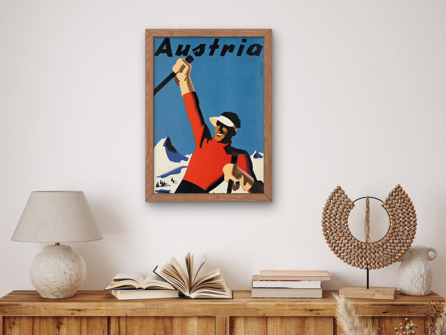 Austria by Joseph Binder 1935, Wall Art Print, Fine Art Reproduction, Museum Quality Decor, Poster