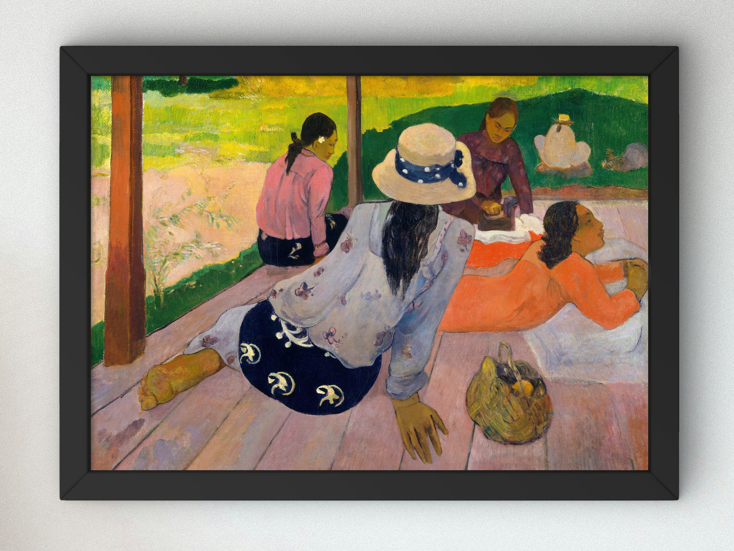 The Siesta by Paul Gauguin 1893, Wall Art Print, Fine Art Reproduction, Museum Quality Decor, Poster