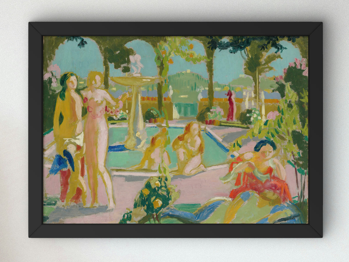 Les Jardins d'Armide by Maurice Denis 1908, Wall Art Print, Fine Art Reproduction, Museum Quality Decor, Poster