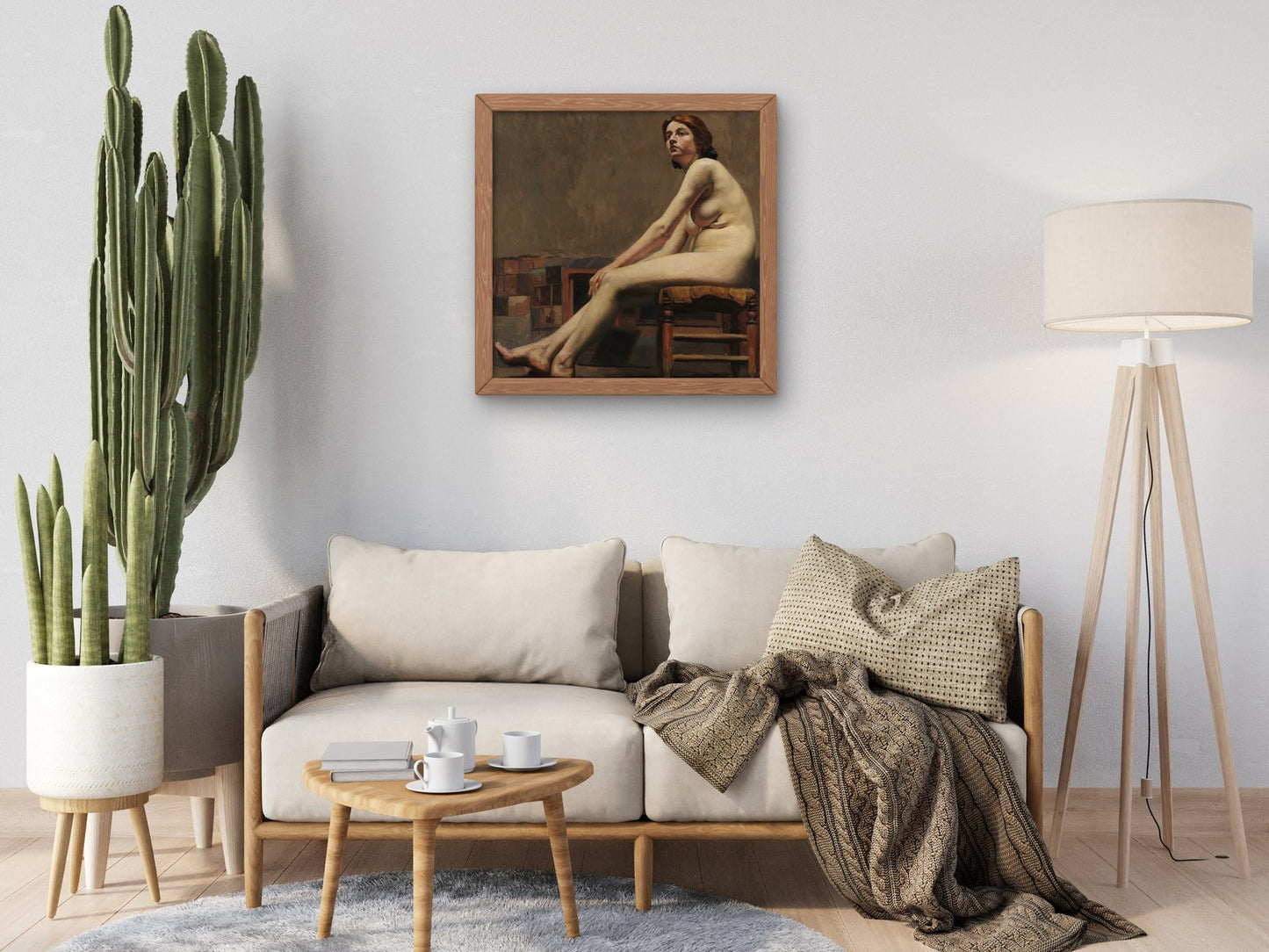 Study of a Nude by Dario Villares Barbosa 1905, Wall Art Print, Fine Art Reproduction, Museum Quality Decor, Poster