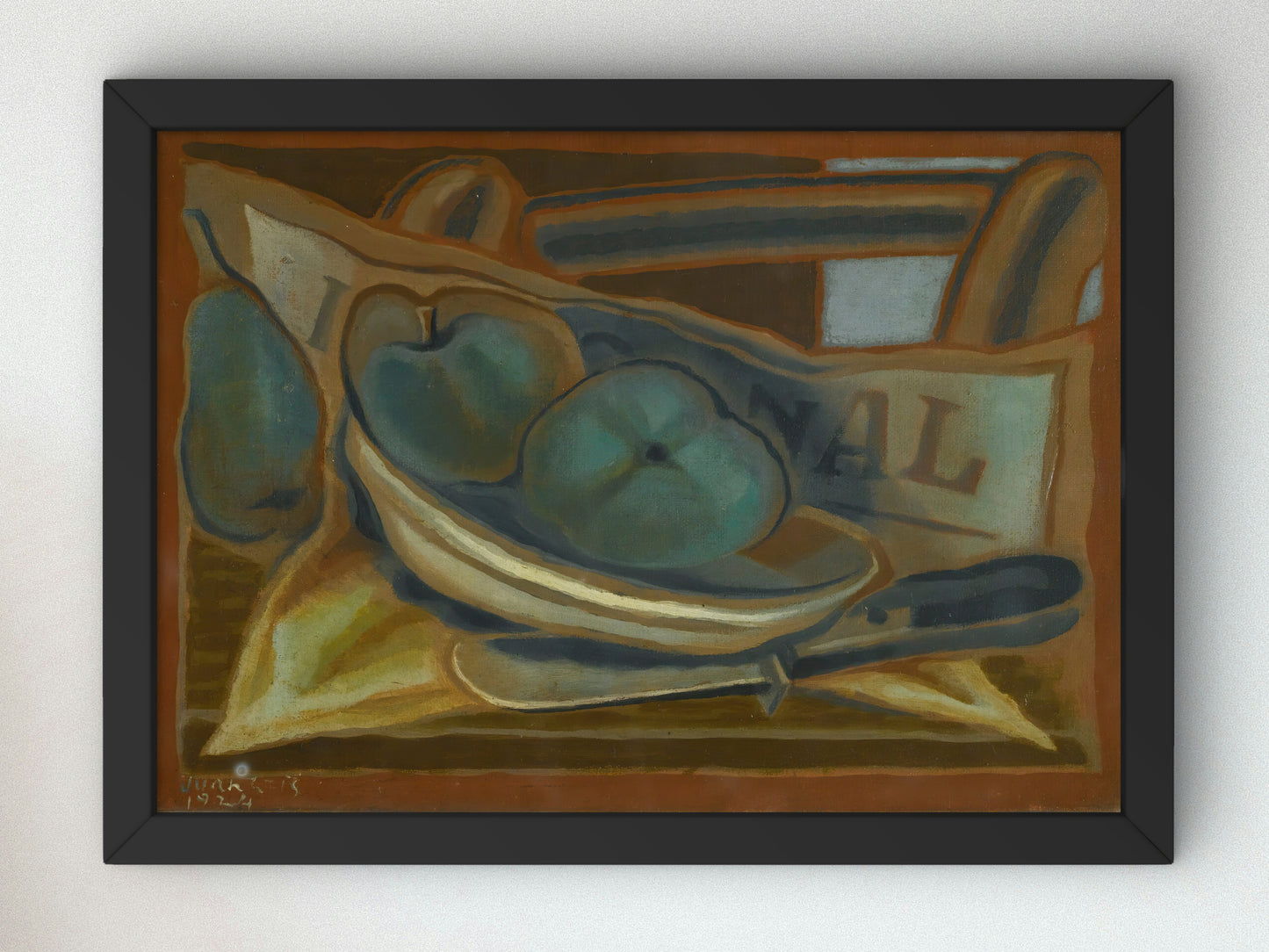 Les Pommes by Juan Gris 1924, Wall Art Print, Fine Art Reproduction, Museum Quality Decor, Poster