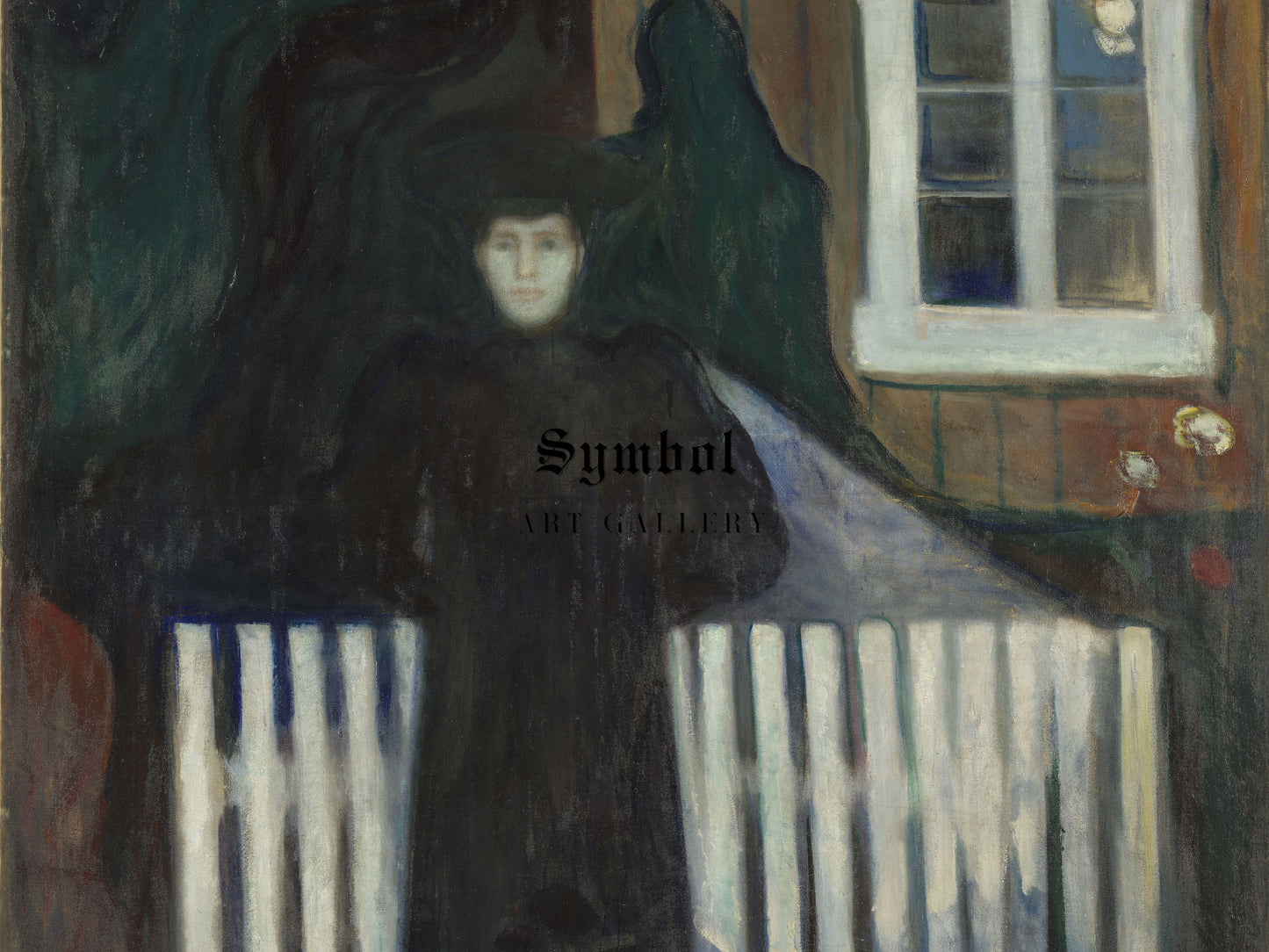Moonlight by Edvard Munch 1893, Wall Art Print, Fine Art Reproduction, Museum Quality Decor, Poster