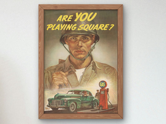 Are You Playing Square by Dean Cornwell 1944, Wall Art Print, Fine Art Reproduction, Museum Quality Decor, Poster