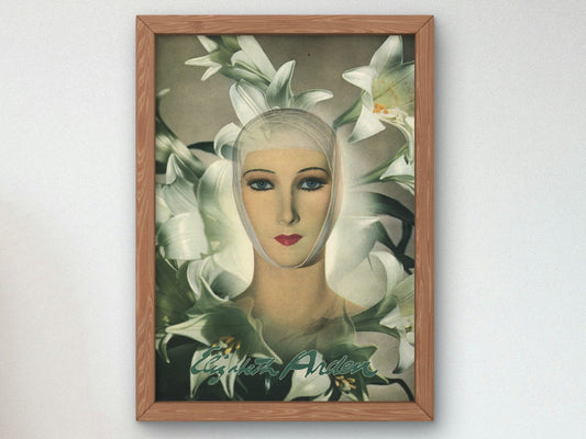 Elizabeth Arden Inc. Advertisement by Adolf de Meyer 1927, Wall Art Print, Fine Art Reproduction, Museum Quality Decor, Poster