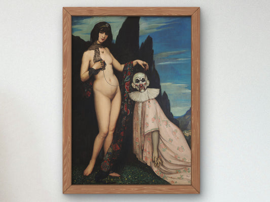 The Woman and the Puppet by Ángel Zárraga 1909, Wall Art Print, Fine Art Reproduction, Museum Quality Decor, Poster