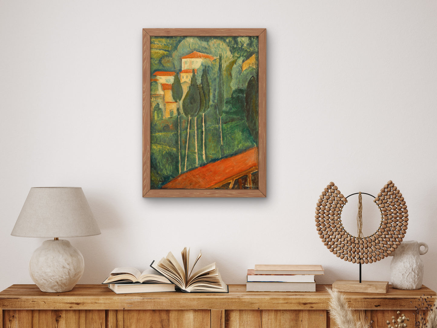 Landscape in the South of France by Amedeo Modigliani 1919, Wall Art Print, Fine Art Reproduction, Museum Quality Decor, Poster