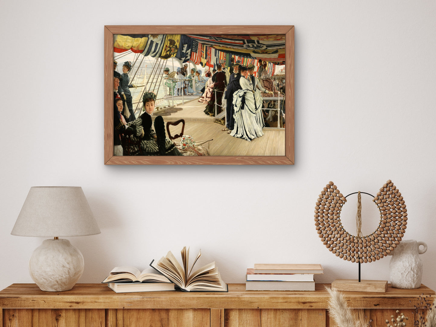 The Ball on Shipboard by James Tissot 1874, Wall Art Print, Fine Art Reproduction, Museum Quality Decor, Poster
