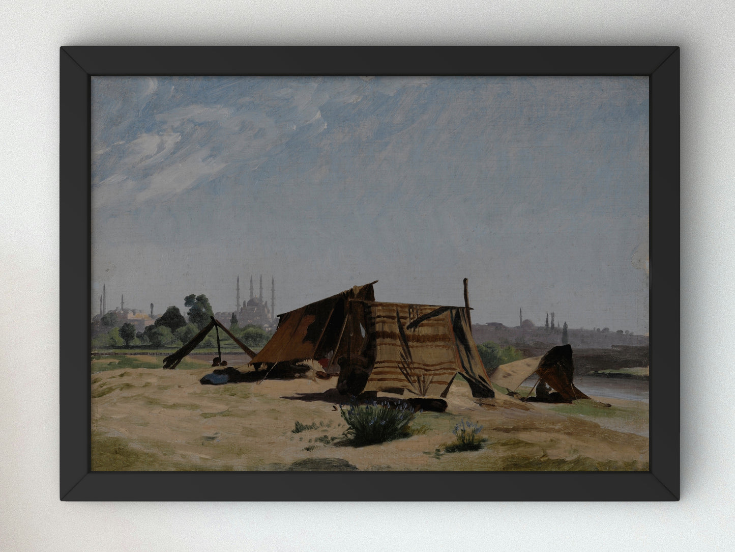 An Encampment before Constantinople by Jean Léon Gérôme 1867, Wall Art Print, Fine Art Reproduction, Museum Quality Decor, Poster