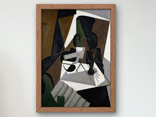 The Pot of Strawberry Jam by Juan Gris 1917, Wall Art Print, Fine Art Reproduction, Museum Quality Decor, Poster