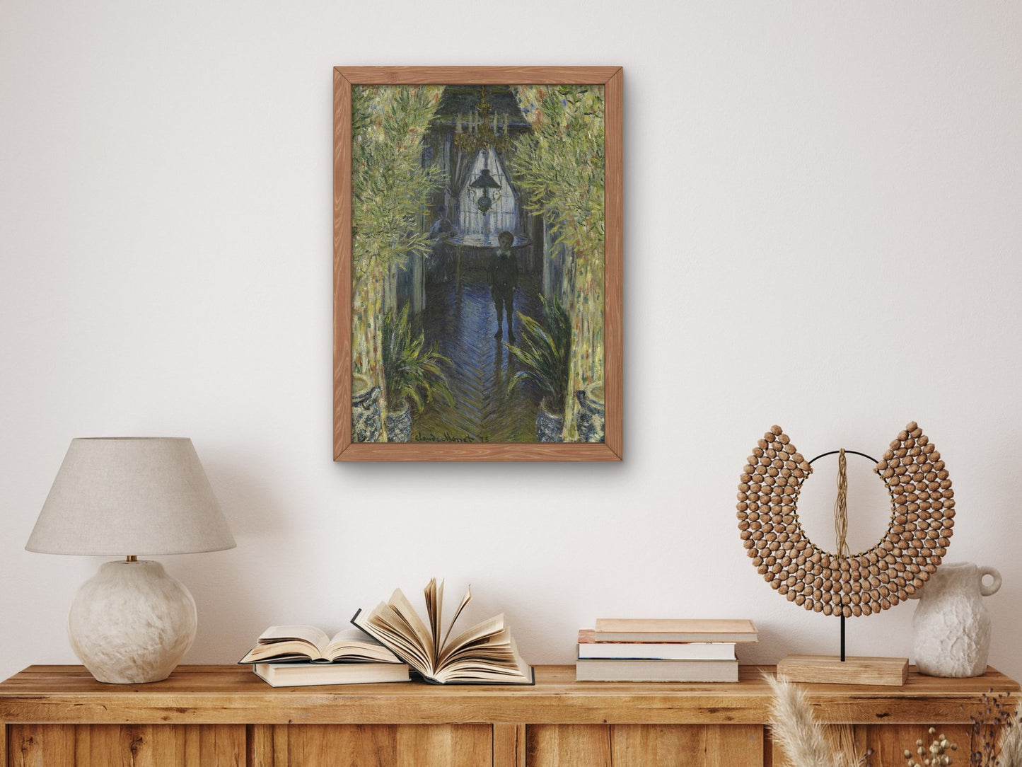 A Corner of the Apartment by Claude Monet 1875, Wall Art Print, Fine Art Reproduction, Museum Quality Decor, Poster