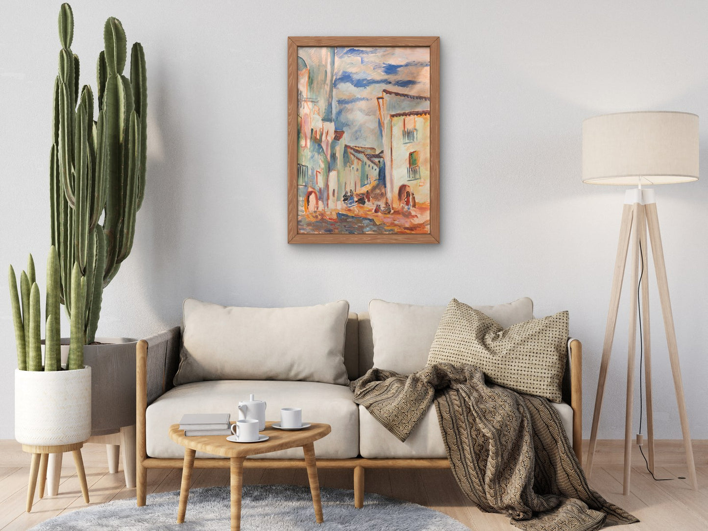Street in a City of Spain by Elena Popea, Wall Art Print, Fine Art Reproduction, Museum Quality Decor, Poster