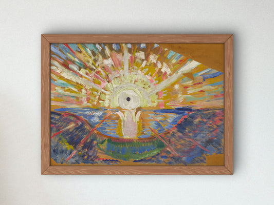The Sun by Edvard Munch 1910, Wall Art Print, Fine Art Reproduction, Museum Quality Decor, Poster
