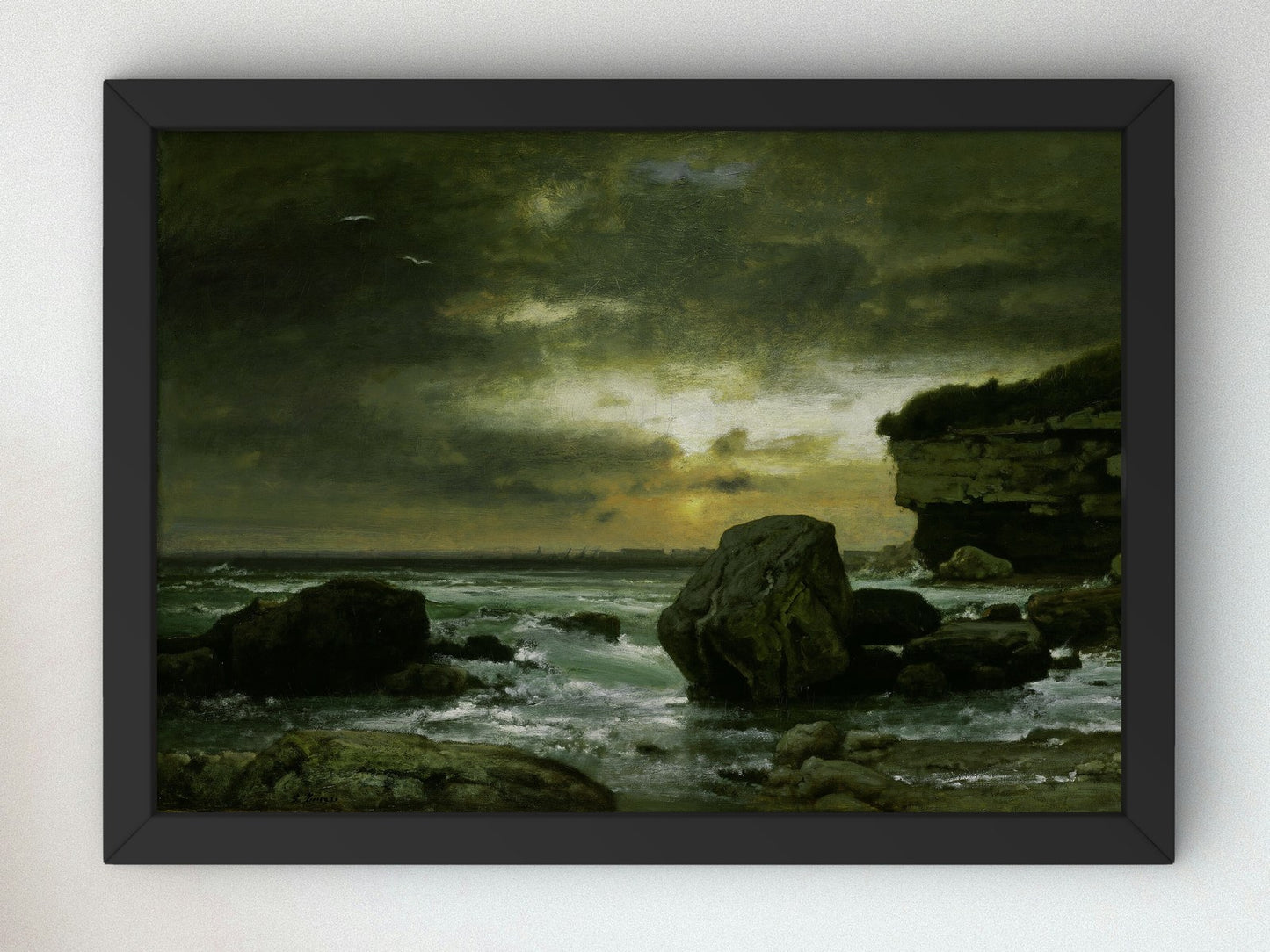 A Marine by George Inness 1874, Wall Art Print, Fine Art Reproduction, Museum Quality Decor, Poster